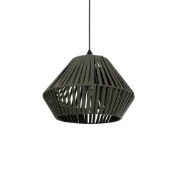GLOBOSTAR® NUI 205-0069 Boho Κρεμαστό Φωτιστικό Οροφής με Ντουί 1 x E27 AC 220-240V IP20 - Πρασίνο - M36 x Π36 x Υ27cm