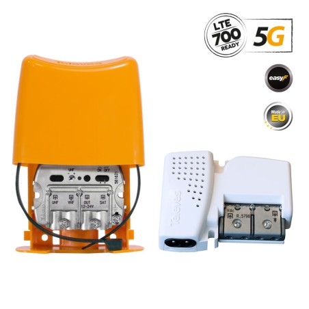 438620 NanoKom Kit: Mast Amplifier 5G LTE + PSU 12V UHF/VHF/SAT