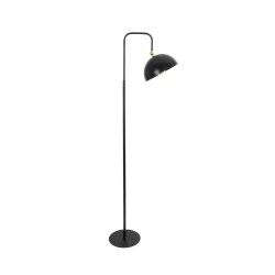 GLOBOSTAR® SNAKE 204-0128 Μοντέρνο Επιδαπέδιο Φωτιστικό με Ντουί 1 x E27 AC 220-240V IP20 - Μαύρο - Μ52 x Π25 x Υ154cm