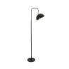 GLOBOSTAR® SNAKE 204-0128 Μοντέρνο Επιδαπέδιο Φωτιστικό με Ντουί 1 x E27 AC 220-240V IP20 - Μαύρο - Μ52 x Π25 x Υ154cm