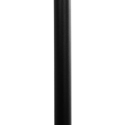 GLOBOSTAR® SNAKE 204-0128 Μοντέρνο Επιδαπέδιο Φωτιστικό με Ντουί 1 x E27 AC 220-240V IP20 - Μαύρο - Μ52 x Π25 x Υ154cm