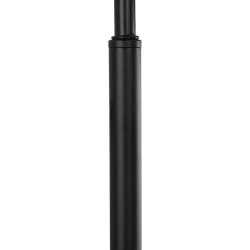 GLOBOSTAR® SNAKE 204-0128 Μοντέρνο Επιδαπέδιο Φωτιστικό με Ντουί 1 x E27 AC 220-240V IP20 - Μαύρο - Μ52 x Π25 x Υ154cm