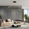 kelvo® DIAMOND KLV-101-0233 Κρεμαστό Φωτιστικό Οροφής LED 75W 7500lm 180° AC 220-240V IP20 Ρυθμιζόμενο Λευκό CCT με Χειριστήριο 