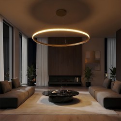 kelvo® DIAMOND KLV-101-0234 Κρεμαστό Φωτιστικό Οροφής LED 75W 7500lm 180° AC 220-240V IP20 Ρυθμιζόμενο Λευκό CCT με Χειριστήριο 