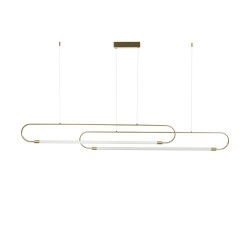 kelvo® GLOW KLV-101-0178 Κρεμαστό Φωτιστικό Οροφής LED 28W 2800lm 360° AC 220-240V IP20 Ρυθμιζόμενο Λευκό CCT με Χειριστήριο από