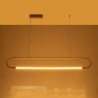 kelvo® GLOW KLV-101-0177 Κρεμαστό Φωτιστικό Οροφής LED 15W 1500lm 360° AC 220-240V IP20 Ρυθμιζόμενο Λευκό CCT με Χειριστήριο από