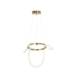 kelvo® GLOW KLV-101-0162 Κρεμαστό Φωτιστικό Οροφής LED 36W 3600lm 360° AC 220-240V IP20 Ρυθμιζόμενο Λευκό CCT με Χειριστήριο από
