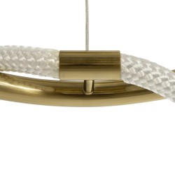 kelvo® GLOW KLV-101-0162 Κρεμαστό Φωτιστικό Οροφής LED 36W 3600lm 360° AC 220-240V IP20 Ρυθμιζόμενο Λευκό CCT με Χειριστήριο από