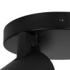 kelvo® SPOTA KLV-101-0144 Κινούμενο Φωτιστικό Σποτ Οροφής για 3 Λάμπες MR16 με Ντουί GU10 AC 220-240V IP20 - Μαύρο Ματ - Μ19 x Π