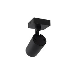 kelvo® SPOTA KLV-101-0134 Κινούμενο Φωτιστικό Σποτ Οροφής για Λάμπα MR16 με Ντουί GU10 AC 220-240V IP20 - Μαύρο Ματ - Μ7 x Π6 x 