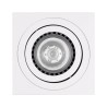 kelvo® AKIRA KLV-101-0029 Κινούμενο Φωτιστικό Downlight Σποτ για Λάμπα MR16 με Ντουί GU10 AC 220-240V IP20 - Λευκό Ματ - Μ8 x Π8