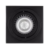 kelvo® AKIRA KLV-101-0028 Κινούμενο Φωτιστικό Downlight Σποτ για Λάμπα MR16 με Ντουί GU10 AC 220-240V IP20 - Μαύρο Ματ - Μ8 x Π8