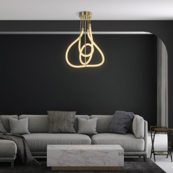 kelvo® GLOW KLV-101-0152 Φωτιστικό Οροφής LED 40W 4000lm 360° AC 220-240V IP20 Ρυθμιζόμενο Λευκό CCT με Χειριστήριο από 2700K έω