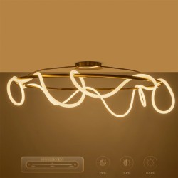 kelvo® GLOW KLV-101-0151 Φωτιστικό Οροφής LED 89W 8900lm 360° AC 220-240V IP20 Ρυθμιζόμενο Λευκό CCT με Χειριστήριο από 2700K έω