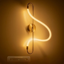 kelvo® GLOW KLV-101-0169 Φωτιστικό Τοίχου / Απλίκα LED 18W 1800lm 360° AC 220-240V IP20 Ρυθμιζόμενο Λευκό CCT με On/Off 2700K/45