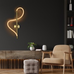 kelvo® GLOW KLV-101-0168 Φωτιστικό Τοίχου / Απλίκα LED 24W 2400lm 360° AC 220-240V IP20 Ρυθμιζόμενο Λευκό CCT με On/Off 2700K/45