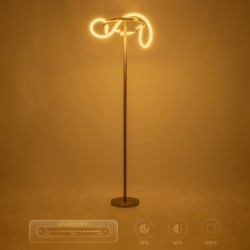 kelvo® GLOW KLV-101-0174 Επιδαπέδιο Φωτιστικό LED 30W 3000lm 360° AC 220-240V IP20 Ρυθμιζόμενο Λευκό CCT με Αφή 2700K/4500K/6000