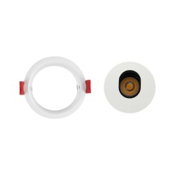 kelvo® ASYMMETRICAL KLV-101-0131 Χωνευτό Φωτιστικό Downlight Σποτ LED 7W 840lm 15°x30° AC 220-240V IP20 Θερμό Λευκό 2700K - Brid