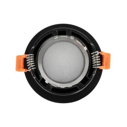 kelvo® LAMDA KLV-101-0044 Χωνευτό Φωτιστικό Downlight Σποτ Μπάνιου για Λάμπα MR16 με Ντουί GU10 AC 220-240V Αδιάβροχο IP65 - Μαύ
