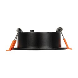 kelvo® LAMDA KLV-101-0044 Χωνευτό Φωτιστικό Downlight Σποτ Μπάνιου για Λάμπα MR16 με Ντουί GU10 AC 220-240V Αδιάβροχο IP65 - Μαύ