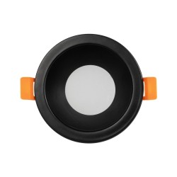 kelvo® SIGMA KLV-101-0041 Χωνευτό Φωτιστικό Downlight Σποτ Μπάνιου για Λάμπα MR16 με Ντουί GU10 AC 220-240V Αδιάβροχο IP65 - Μαύ