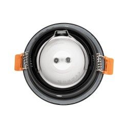 kelvo® SIGMA KLV-101-0041 Χωνευτό Φωτιστικό Downlight Σποτ Μπάνιου για Λάμπα MR16 με Ντουί GU10 AC 220-240V Αδιάβροχο IP65 - Μαύ