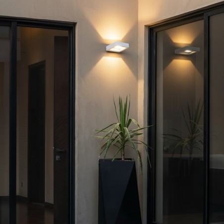 kelvo® AURA KLV-101-0118 Φωτιστικό Τοίχου / Απλίκα LED 7W 875lm 45° AC 220-240V Αδιάβροχο IP65 Θερμό Λευκό 2700K - Bridgelux COB