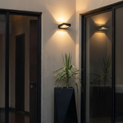 kelvo® AURA KLV-101-0116 Φωτιστικό Τοίχου / Απλίκα LED 7W 875lm 45° AC 220-240V Αδιάβροχο IP65 Θερμό Λευκό 2700K - Bridgelux COB