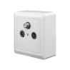 ΠΡΙΖΑ ΔΙΕΛΕΥΣΕΩΣ KIT Τριπλή TV-R-SAT TVK-800