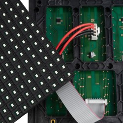 GLOBOSTAR® MODULCO 90383 Module Πλακίδιο Κυλιόμενης Ψηφιακής Επιγραφής/Οθόνης 32x16cm P10 LED 40W Nits ≥5500cd/㎡ DC 5V Αδιάβροχο