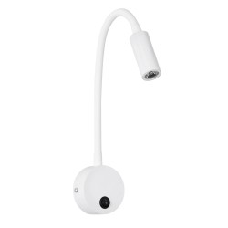 GLOBOSTAR® GOOSE 61688 Μοντέρνο Φωτιστικό Τοίχου - Απλίκα Ξενοδοχείου Reading Light LED 3W 270lm 36° AC 220-240V IP20 Θερμό Λευκ