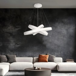 kelvo® VENOM KLV-101-0200-V2 Κρεμαστό Φωτιστικό Οροφής LED 120W 12000lm 120° AC 220-240V IP20 Ρυθμιζόμενο Λευκό CCT με Χειριστήρ