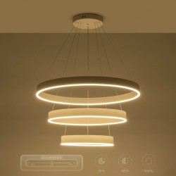 kelvo® VENOM KLV-101-0200-V2 Κρεμαστό Φωτιστικό Οροφής LED 120W 12000lm 120° AC 220-240V IP20 Ρυθμιζόμενο Λευκό CCT με Χειριστήρ