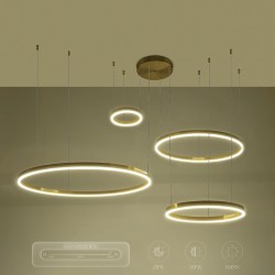 kelvo® VENOM KLV-101-0204 Κρεμαστό Φωτιστικό Οροφής LED 150W 15000lm 120° AC 220-240V IP20 Ρυθμιζόμενο Λευκό CCT με Χειριστήριο 