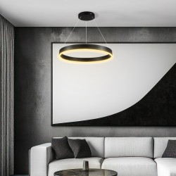 kelvo® VENOM KLV-101-0187 Κρεμαστό Φωτιστικό Οροφής LED 45W 4500lm 120° AC 220-240V IP20 Ρυθμιζόμενο Λευκό CCT με Χειριστήριο απ