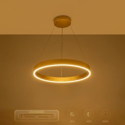 kelvo® VENOM KLV-101-0189 Κρεμαστό Φωτιστικό Οροφής LED 45W 4500lm 120° AC 220-240V IP20 Ρυθμιζόμενο Λευκό CCT με Χειριστήριο απ