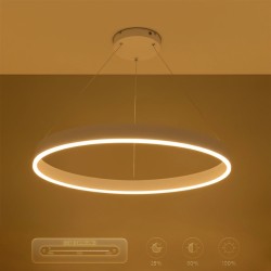 kelvo® VENOM KLV-101-0191 Κρεμαστό Φωτιστικό Οροφής LED 67W 6700lm 120° AC 220-240V IP20 Ρυθμιζόμενο Λευκό CCT με Χειριστήριο απ