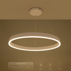 kelvo® VENOM KLV-101-0191 Κρεμαστό Φωτιστικό Οροφής LED 67W 6700lm 120° AC 220-240V IP20 Ρυθμιζόμενο Λευκό CCT με Χειριστήριο απ