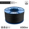 COAXIAL Cable OCX-100 CU AL Fca PE Black 100m