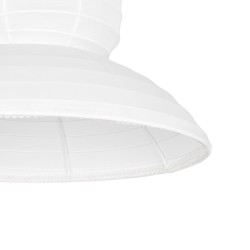 GLOBOSTAR® ROMINA 62002 Μοντέρνο Κρεμαστό Φωτιστικό Οροφής με Ντουί 1 x E27 AC 220-240V IP20 - Λευκό - Μ40 x Π40 x Υ42.5cm