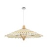 GLOBOSTAR® VENTALIA 999-0066 Boho Κρεμαστό Φωτιστικό Οροφής με Ντουί 1 x E27 AC 220-240V IP20 - Μπεζ - Μ83 x Π83 x Υ36cm