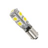 GLOBOSTAR® BA9S-T4W 81289 Λάμπα Ba9S T4W LED 2.66W 266lm 270° DC 12V IP20 Ψυχρό Λευκό 6000K - 9 x Epistar SMD5050 Chip - Μ1 x Π1