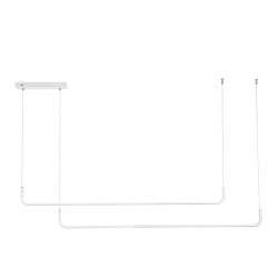 kelvo® LINARIA KLV-101-0259 Κρεμαστό Φωτιστικό Οροφής LED 72W 7200lm 180° AC 220-240V IP20 Ρυθμιζόμενο Λευκό CCT με Χειριστήριο 