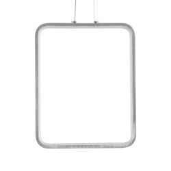 GLOBOSTAR® NEROBA 61304 Μοντέρνο Κρεμαστό Φωτιστικό Οροφής LED 18W 1980lm 360° AC 220-240V IP20 Ρυθμιζόμενο Λευκό CCT με On/Off 