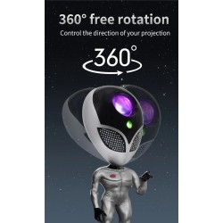 GLOBOSTAR® GALAXY GLB-106-0021 Επιτραπέζιο Φωτιστικό Πορτατίφ Προτζέκτορας Starry Sky με RF Ασύρματο Χειριστήριο LED 6W 360lm 18