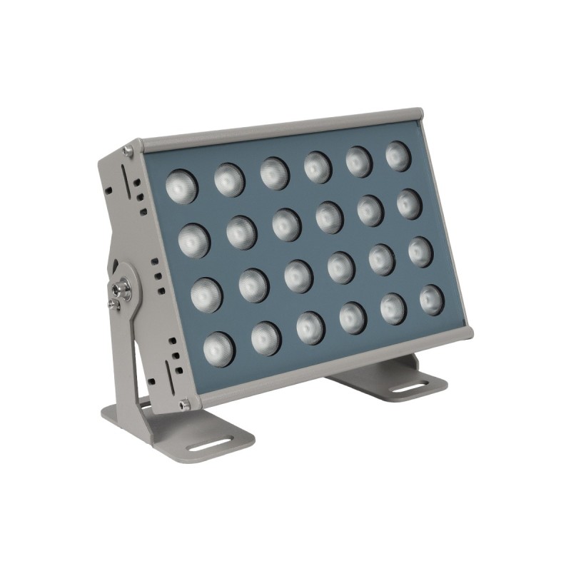 GLOBOSTAR® FLOODHENO 999-0264 Προβολέας Σποτ Wall Washer LED 36W 2880lm 30° DC 24V Αδιάβροχο IP65 Πολύχρωμο RGB Dimmable DMX512 