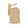GLOBOSTAR® KOMO 01976 Boho Φωτιστικό Τοίχου - Απλίκα με Ντουί 1 x E27 AC 220-240V IP20 - Μπεζ - Μ20 x Π30 x Υ60cm
