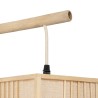 GLOBOSTAR® KOMO 01976 Boho Φωτιστικό Τοίχου - Απλίκα με Ντουί 1 x E27 AC 220-240V IP20 - Μπεζ - Μ20 x Π30 x Υ60cm