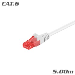 68637 ΚΑΛΩΔΙΟ Patch Cat.6 U/UTP CCA White 5.00m