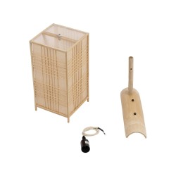 GLOBOSTAR® KOMO 01976 Boho Φωτιστικό Τοίχου - Απλίκα με Ντουί 1 x E27 AC 220-240V IP20 - Μπεζ - Μ20 x Π30 x Υ60cm
